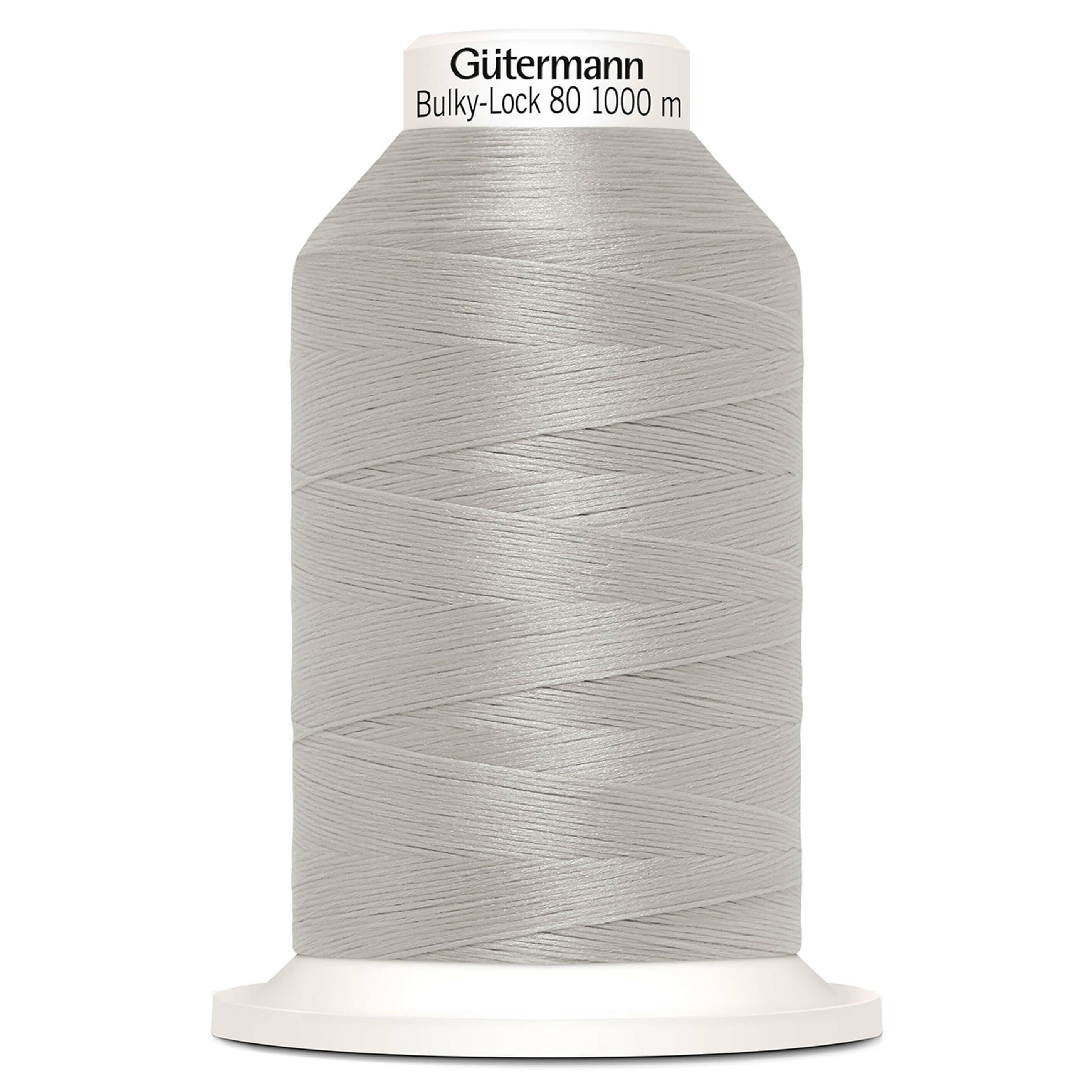 Gutermann Bulky Lock 80 overlocking thread in colour 038 Fog Grey