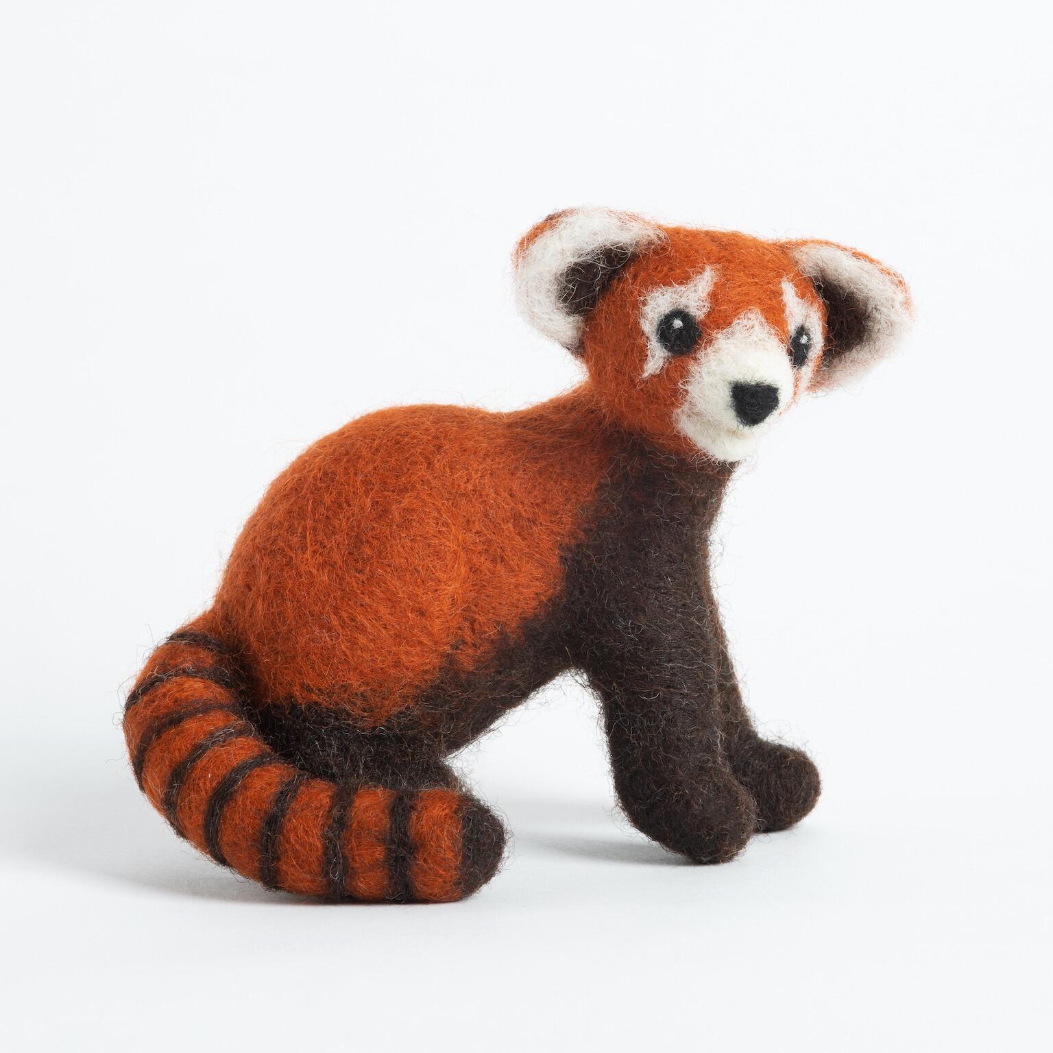 Red Panda Needle Felting Kit by Hawthorn Handmade