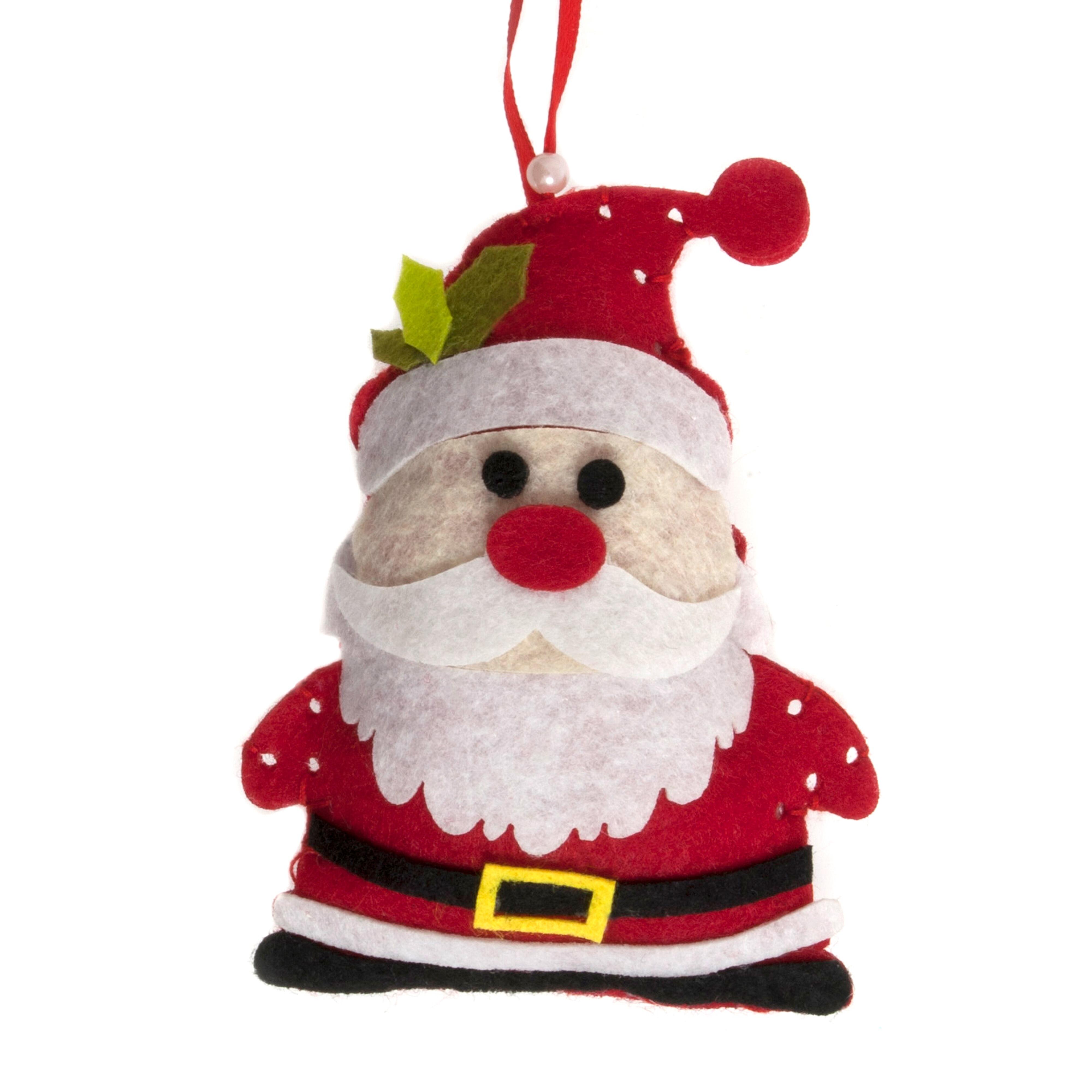 Make Your Own - Felt Santa Decoration