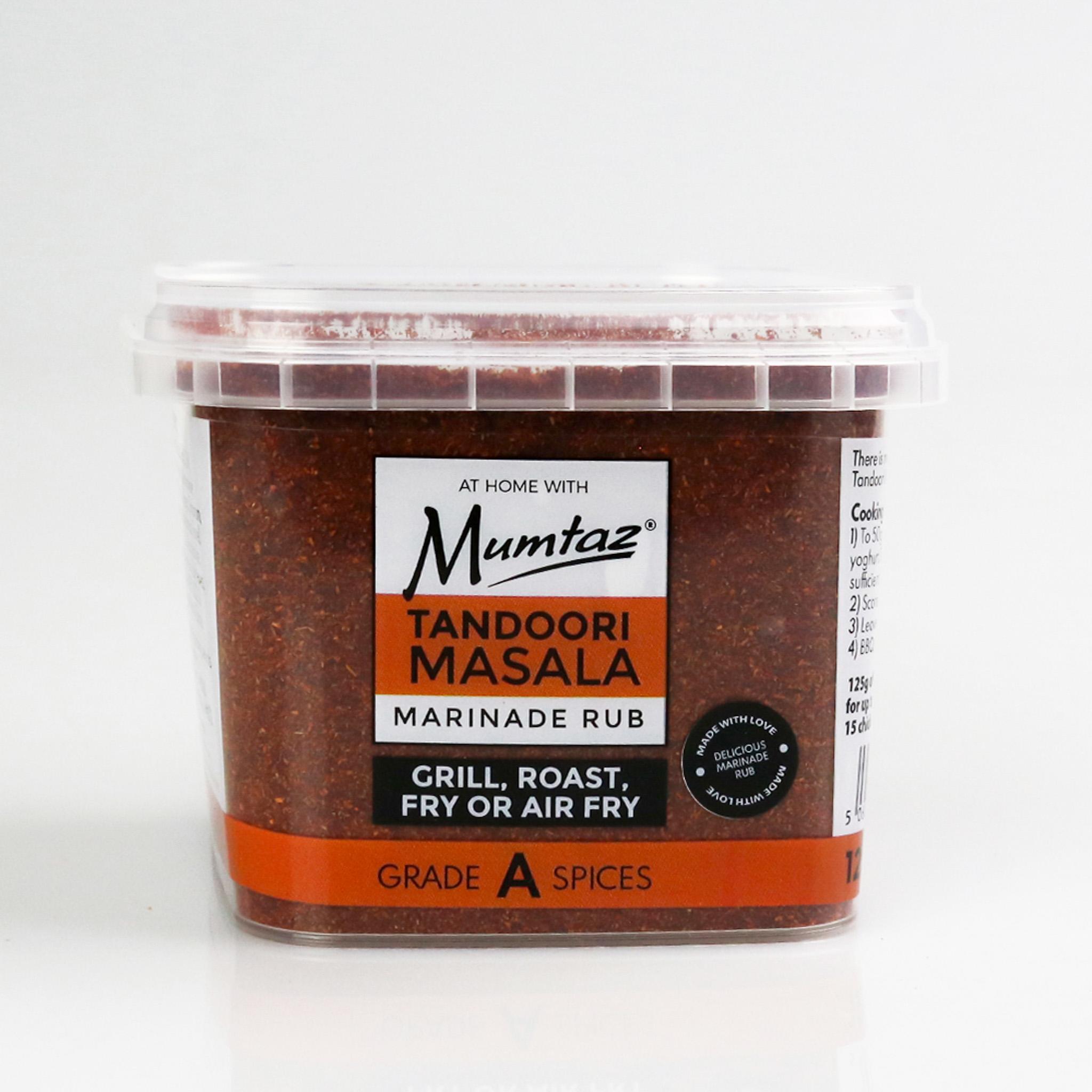 Mumtaz Tandoori Masala Marinade Rub Seasoning Mix - 125g