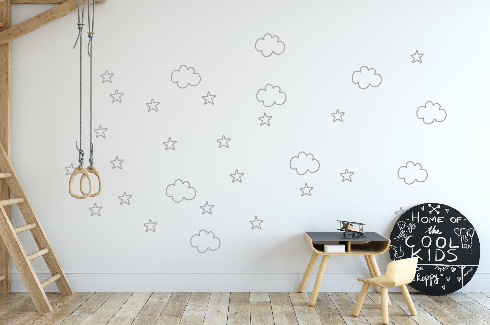 Cloud wall stickers