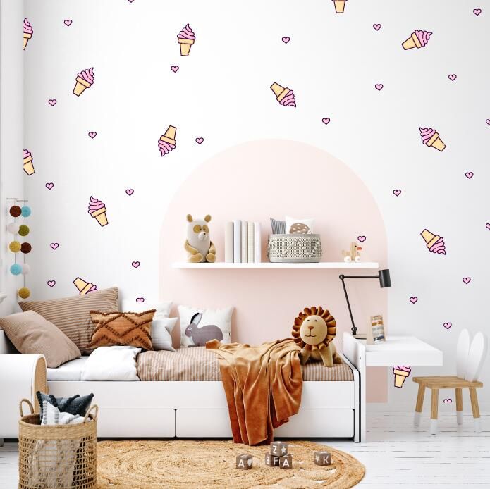 Ice cream wall stickers