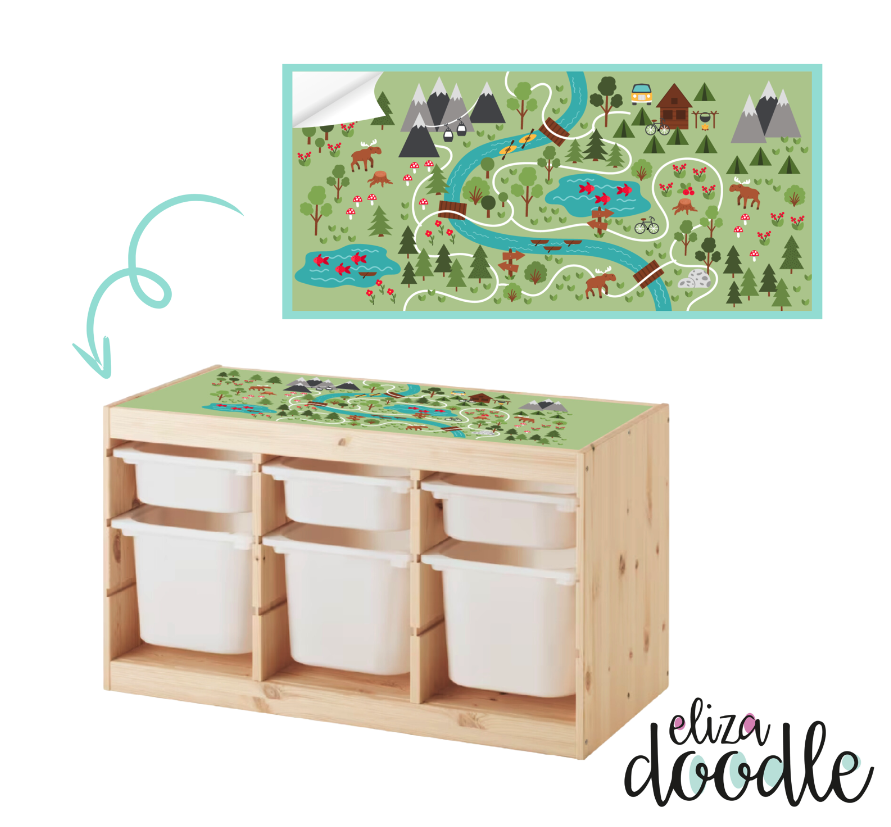 Ikea Trofast stickers by Eliza Doodle Designs, trofast insert, trofast ideas
