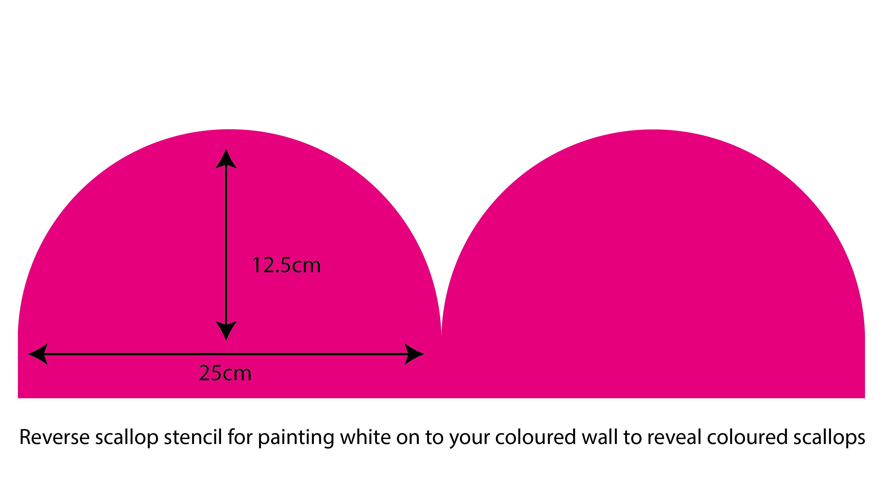 How to create a scallop wall