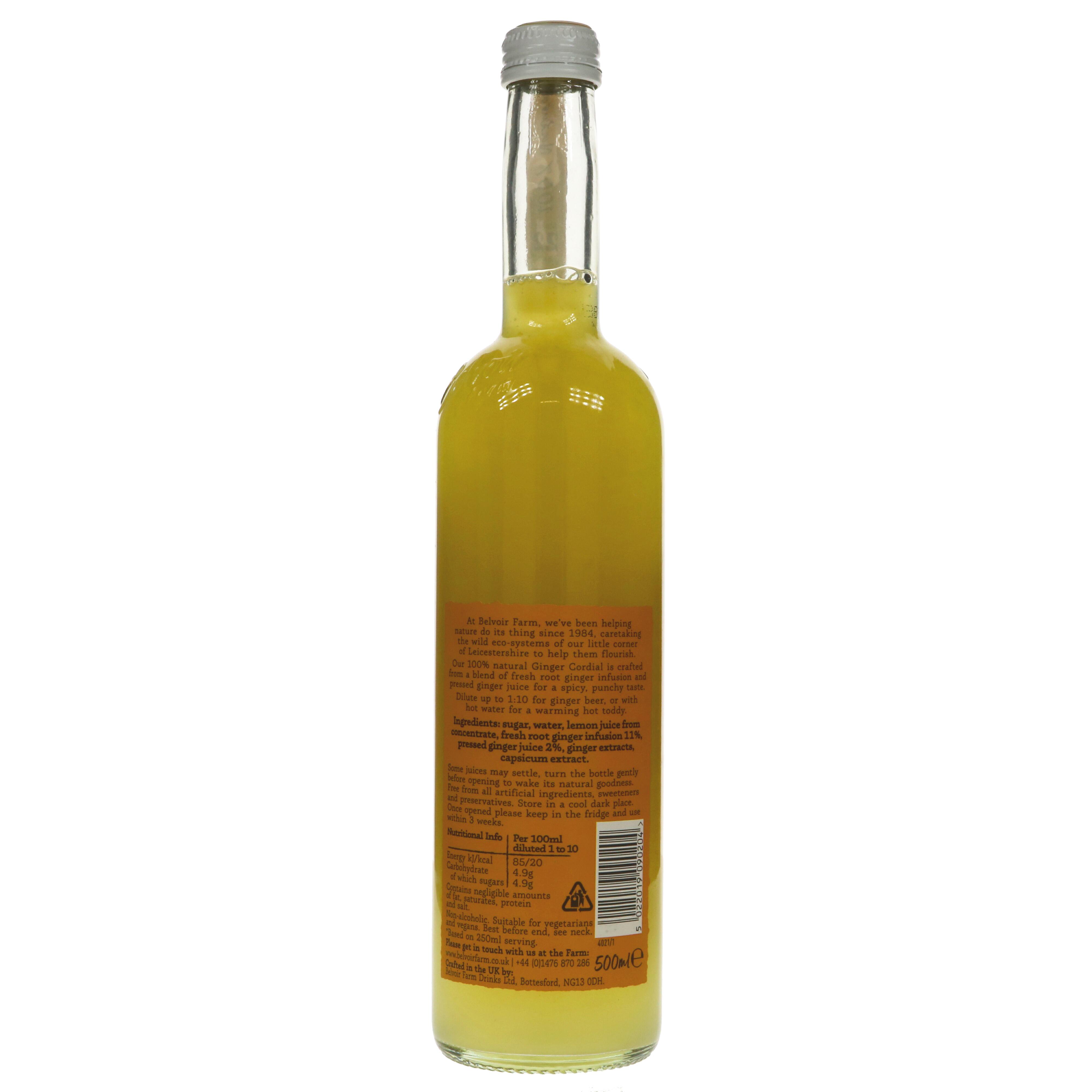 Organic Ginger Cordial - 500ML