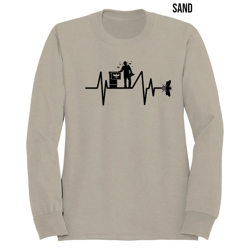 bee heart beat sweater sand