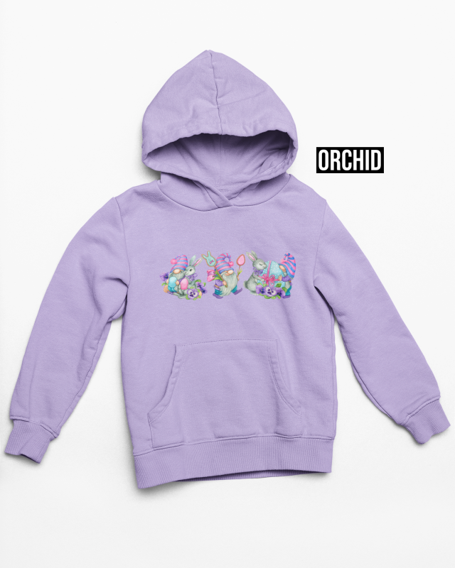 Easter gnome hoodie orchid
