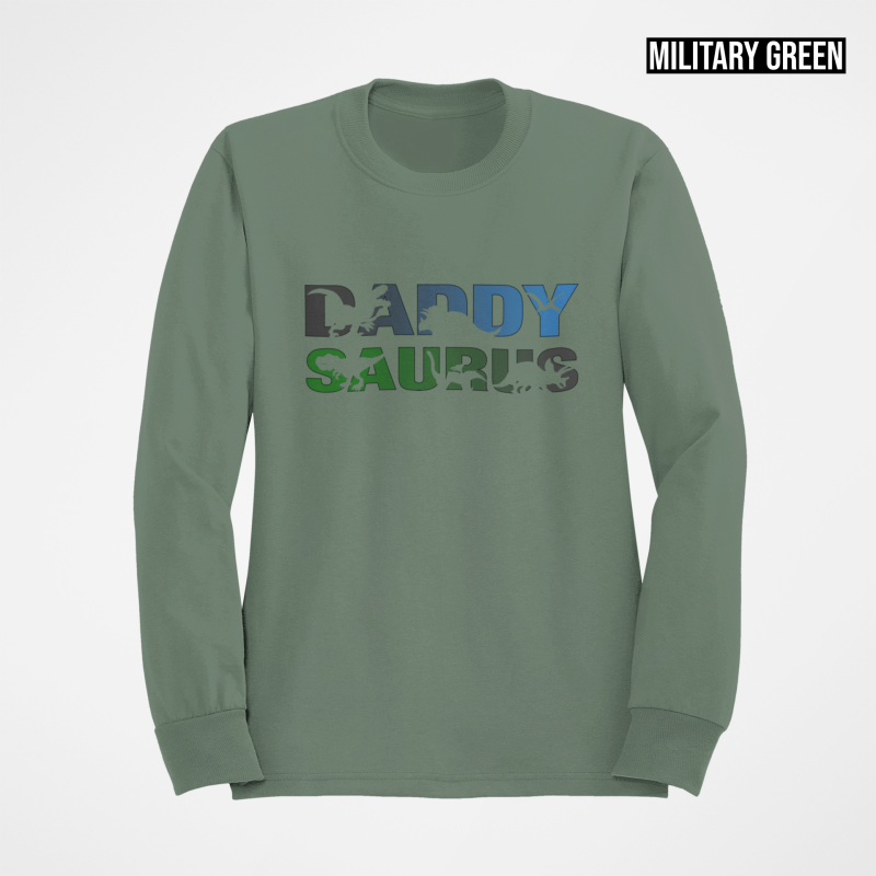 daddysaurus military green