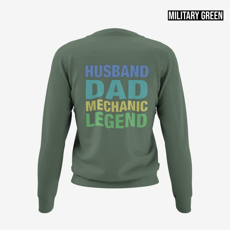 husband dad legend military green