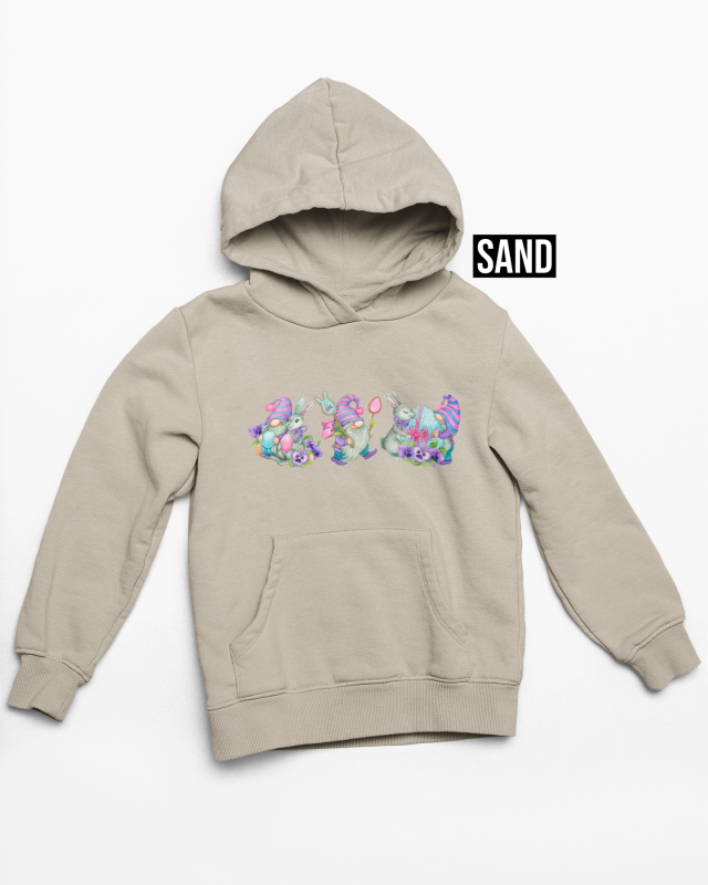 Easter gnome hoodie sand