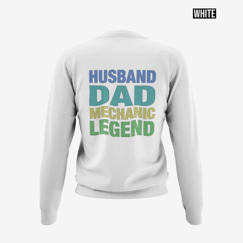 husband dad legend white