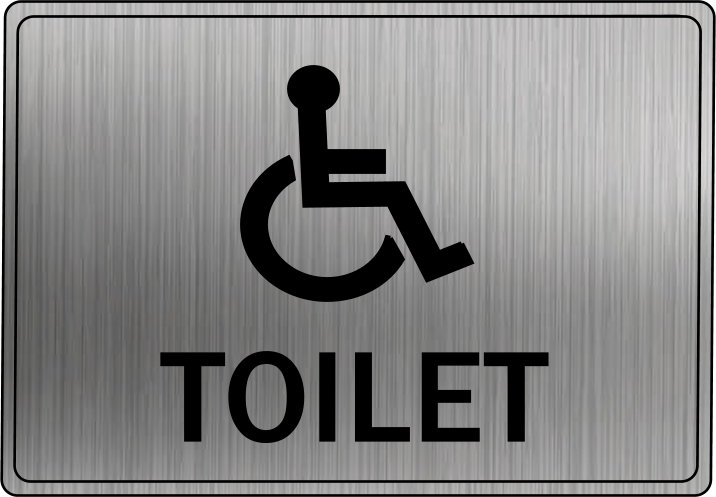 Handicap Toilet  Sign