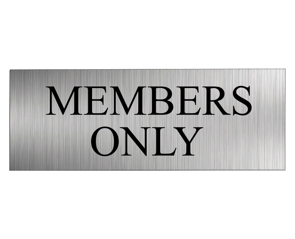 Members Only Wall Door Sign