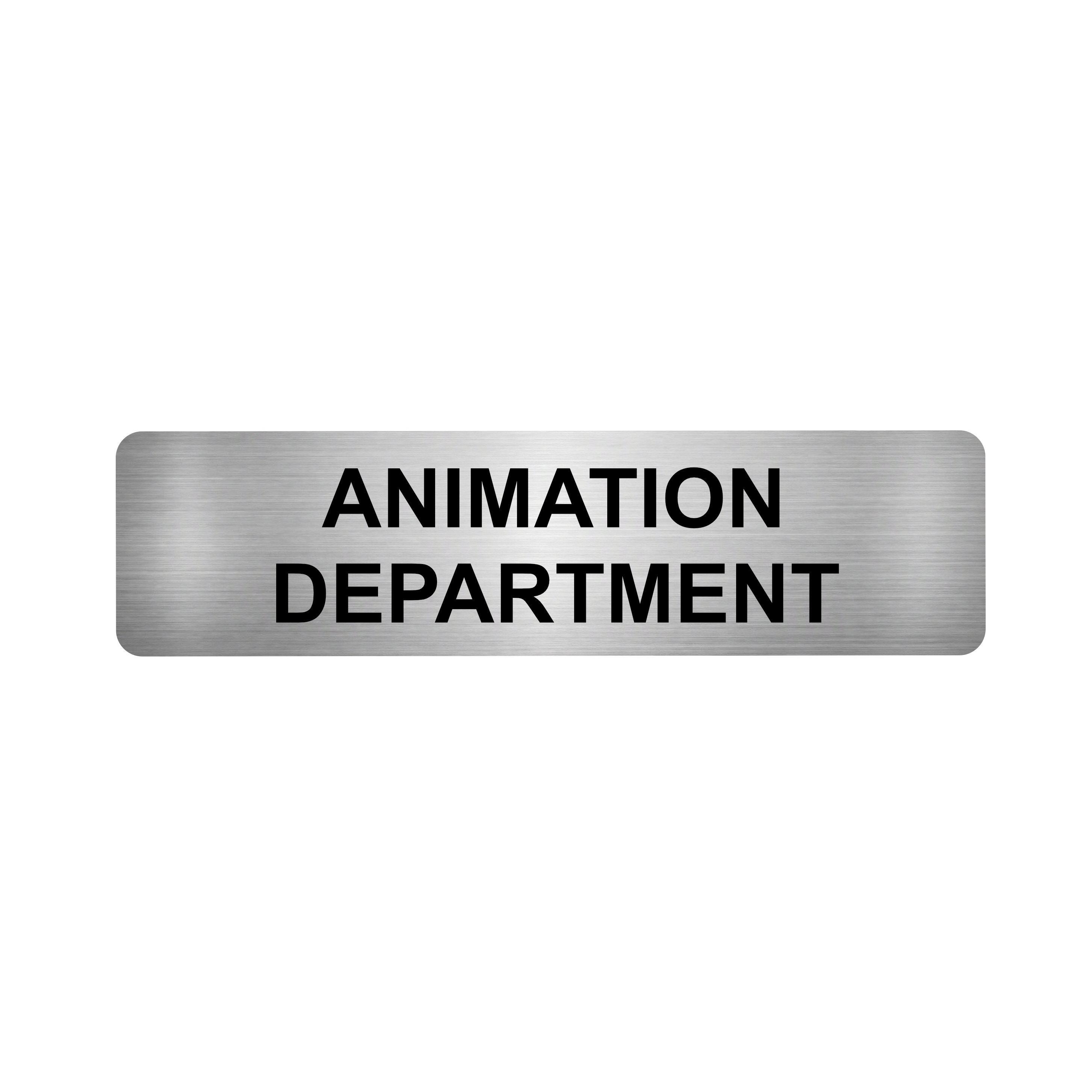 Animation Department Sign