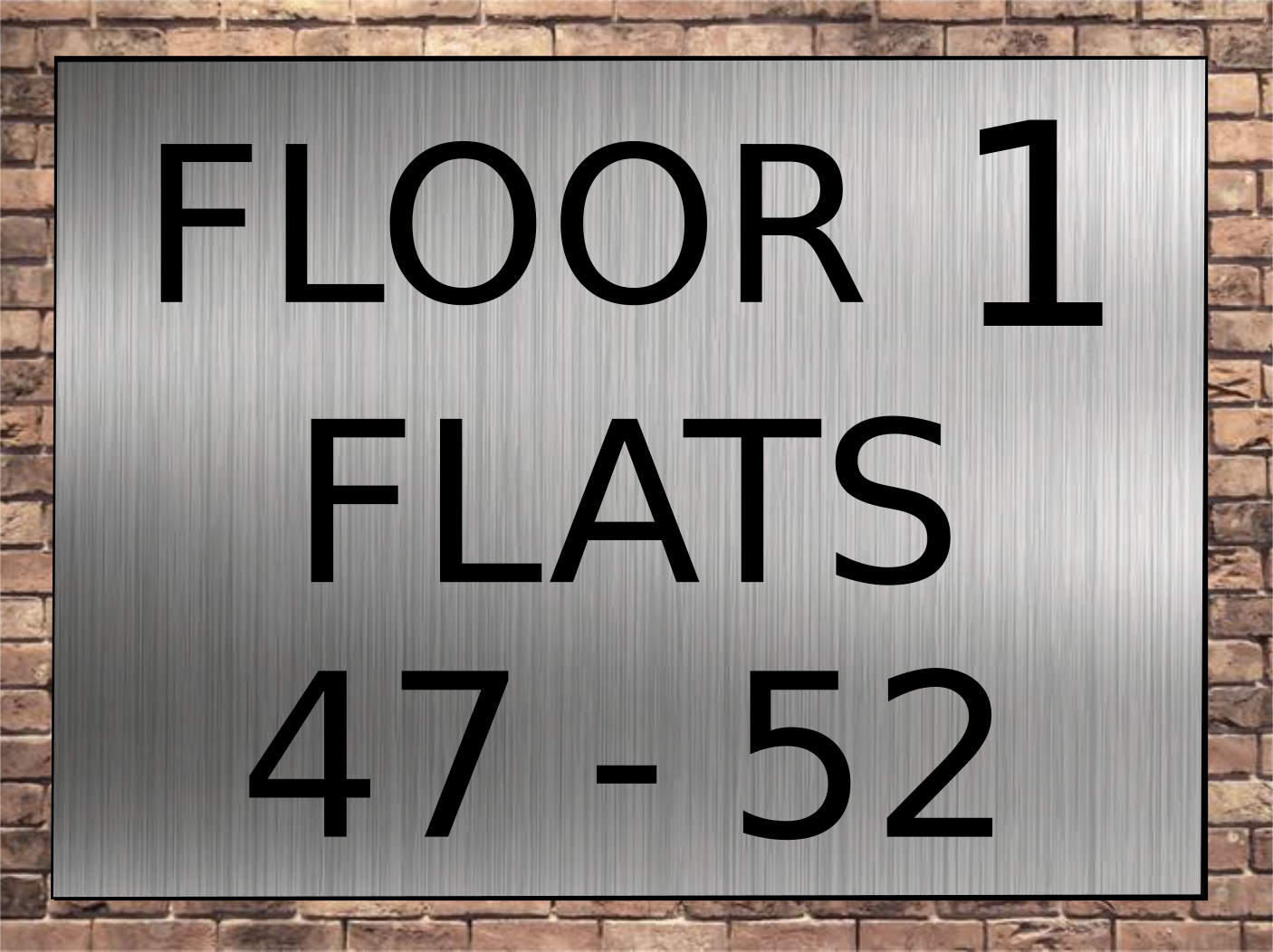 Floor and Flat Number Signs