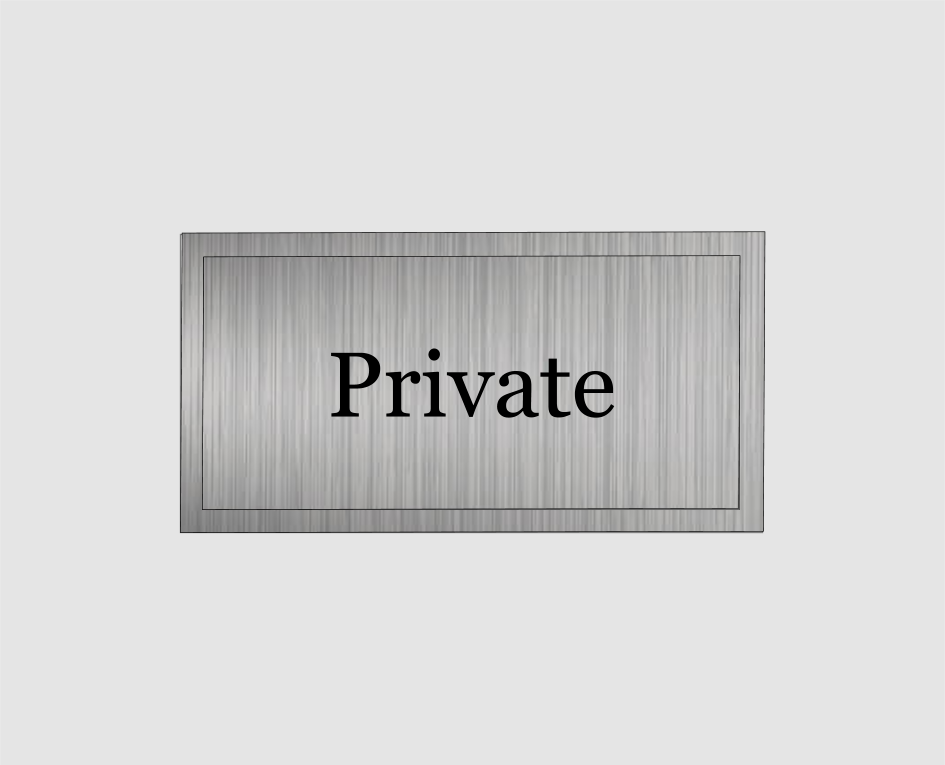 Private Room Door Signs