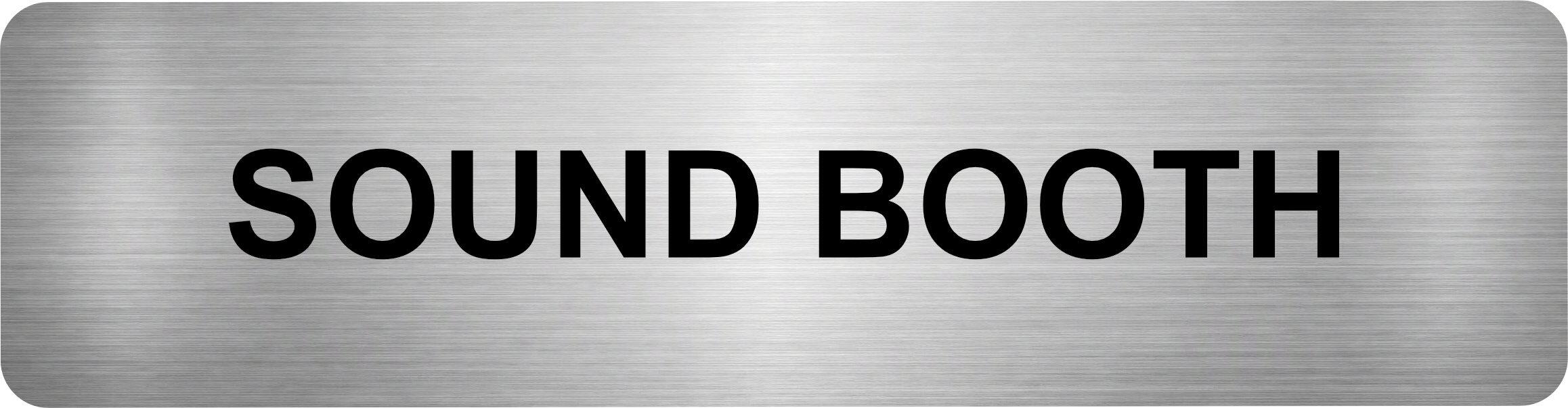 Sound Room Aluminium Sign