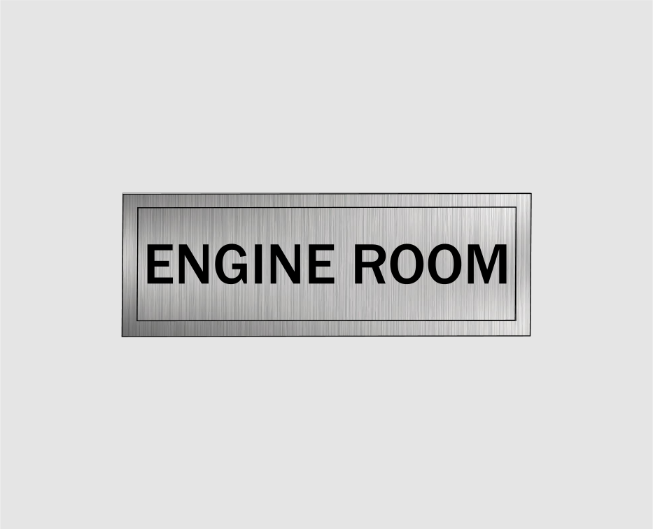 Engine Room Door Signs