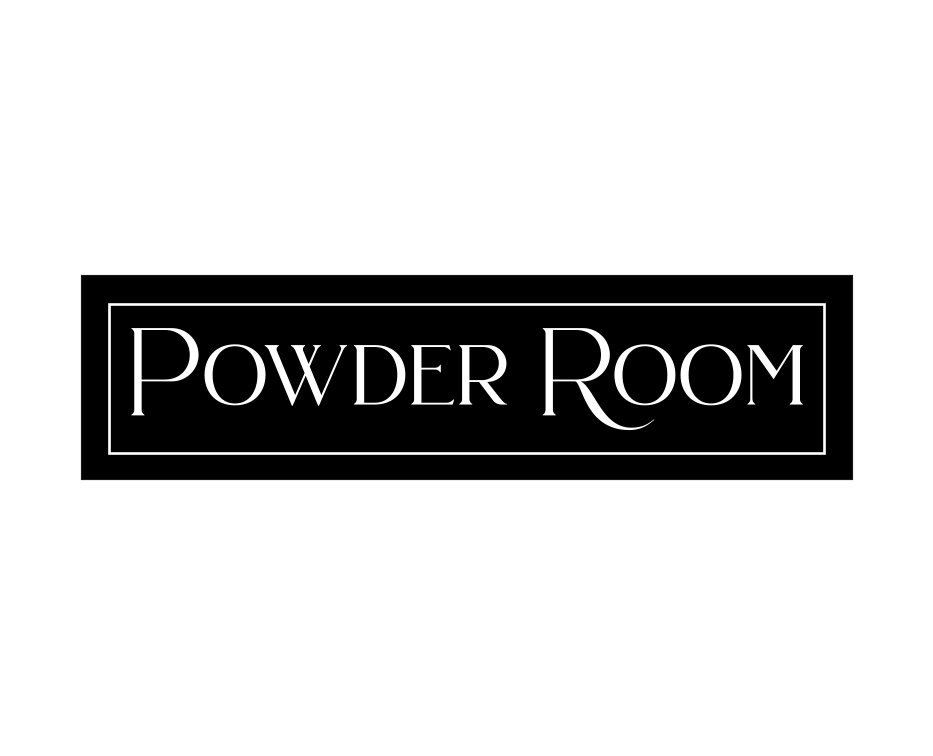 Powder Room Signs