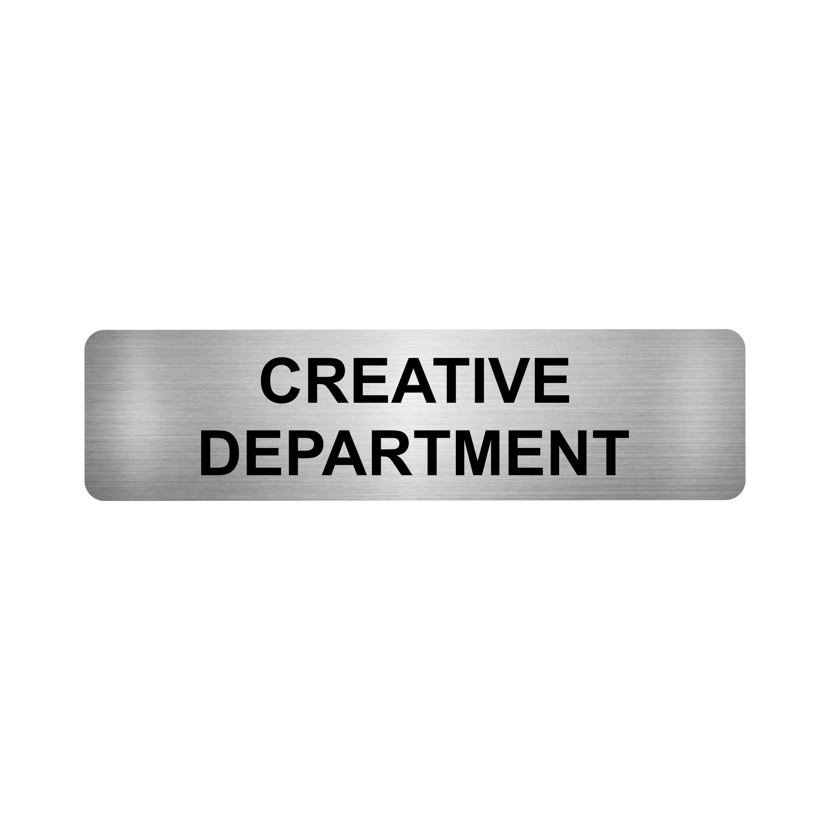 Creative Department Sign