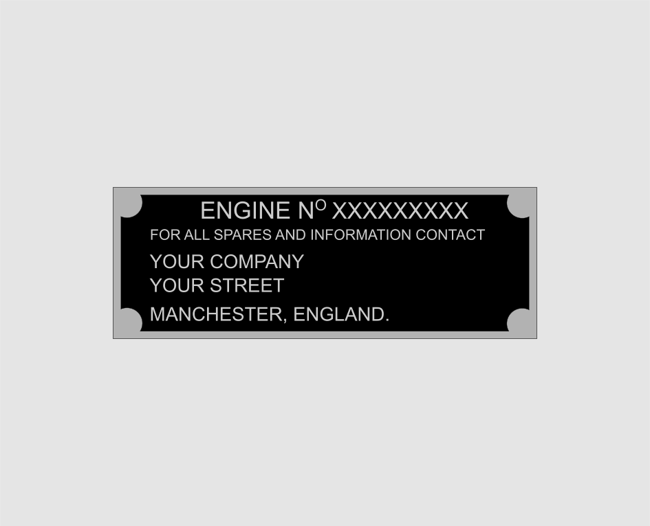 Engine Number Plates Contact And Spares Information