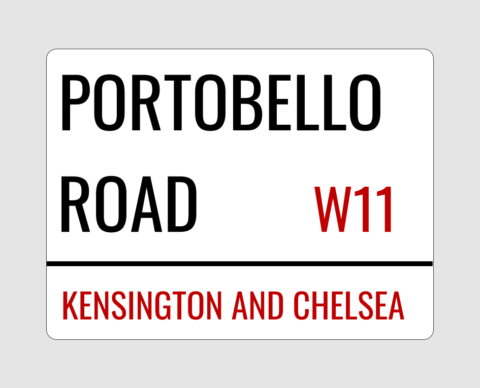 Portobello Road Street Sign