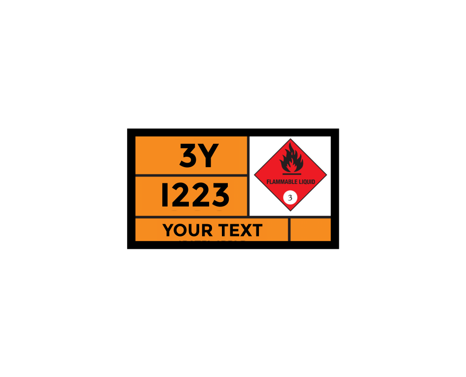 1:14 Scale Hazchem Petrol Aluminium Hazard Vehicle Marking Warning Sign