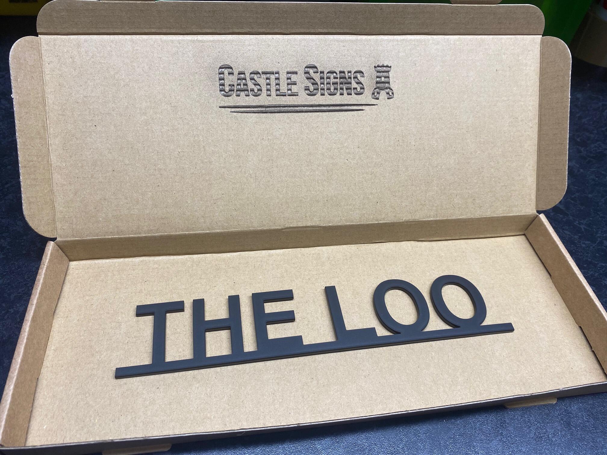 The Loo Acrylic Door Topper