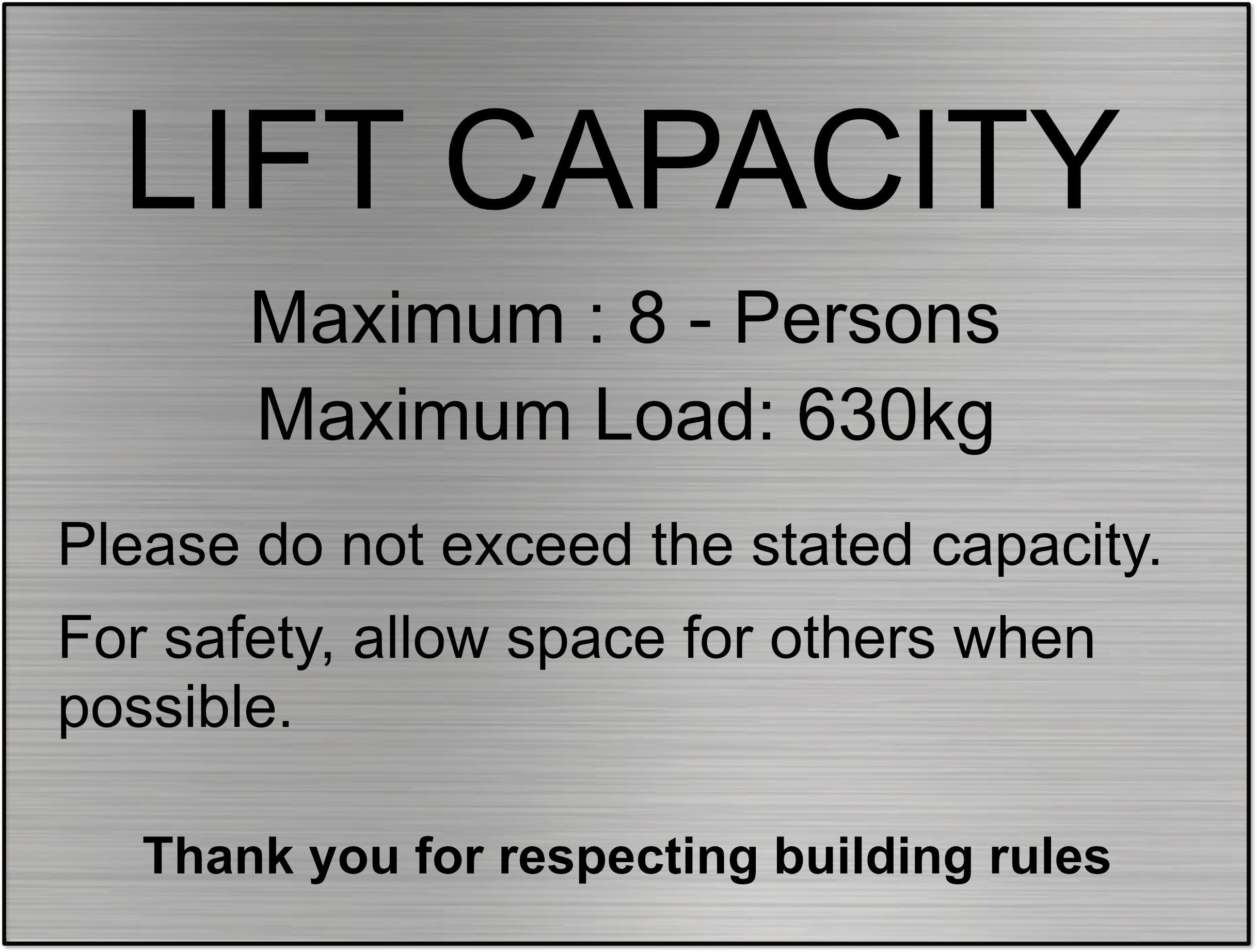Lift Capacity Signs