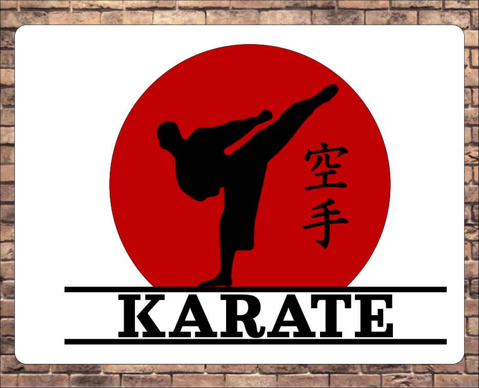 Personalised Karate Sign