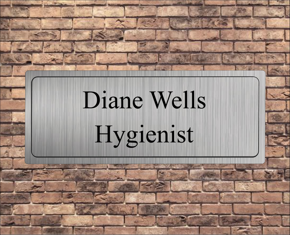 Personalised Hygenist Door Sign