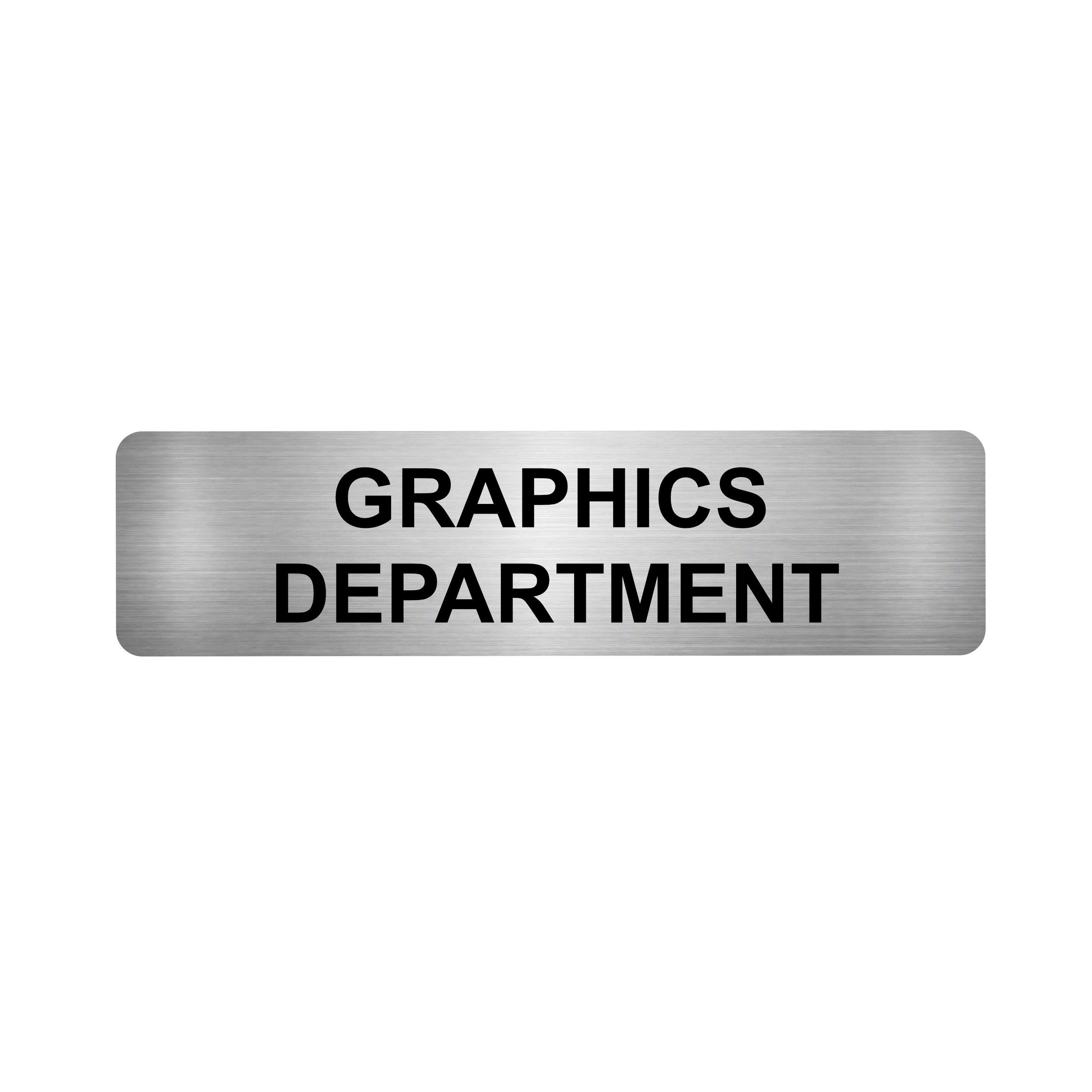 Graphics Department Sign