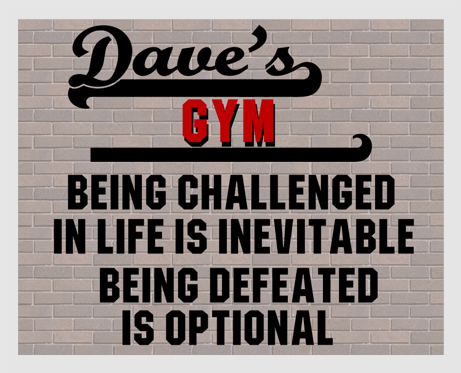 Personalised Gym Sign