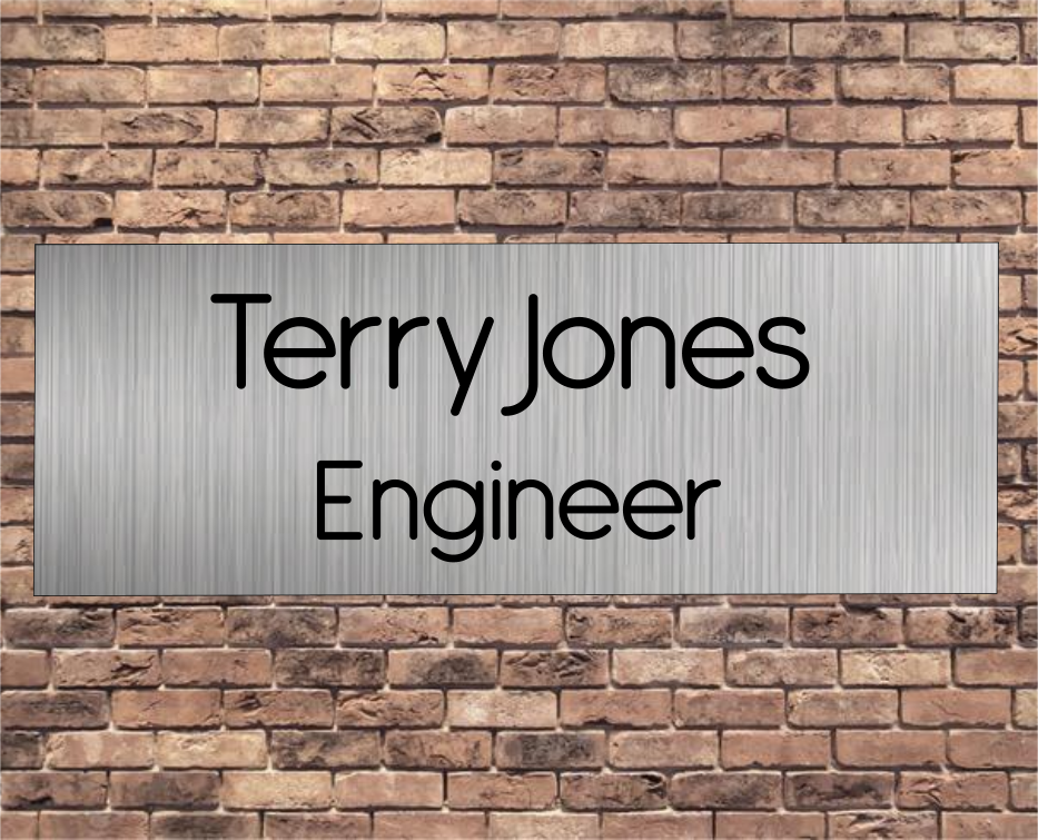 Personalised Engineer Door Sign