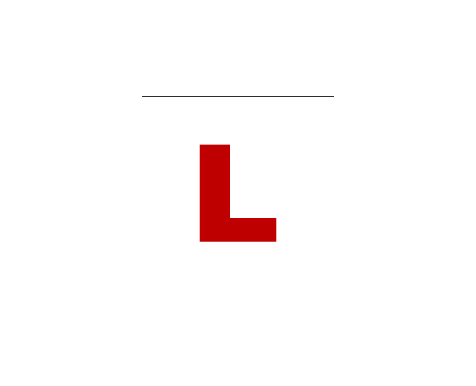 L Plate For RC Scale Cars