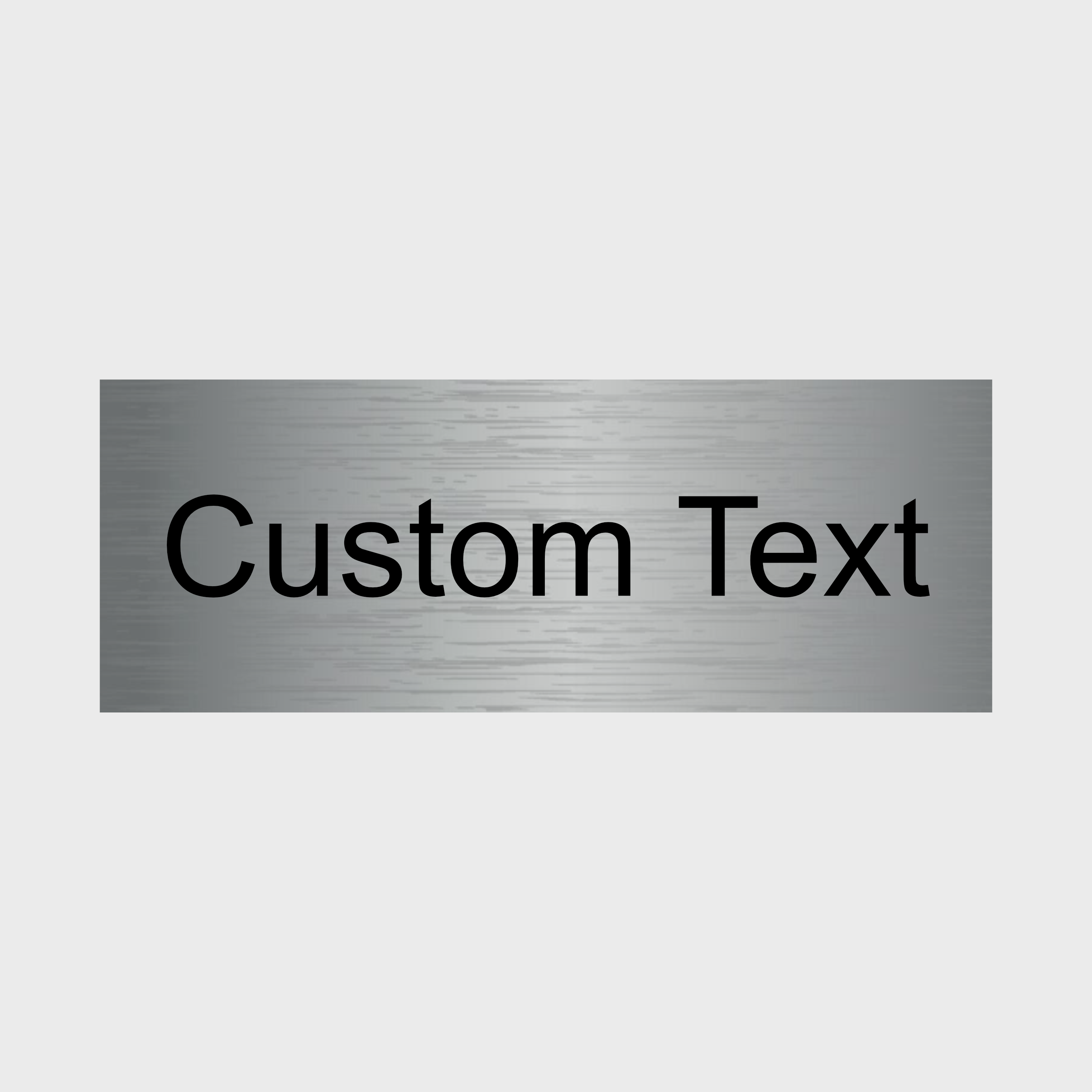 Custom Brushed Aluminium Signs