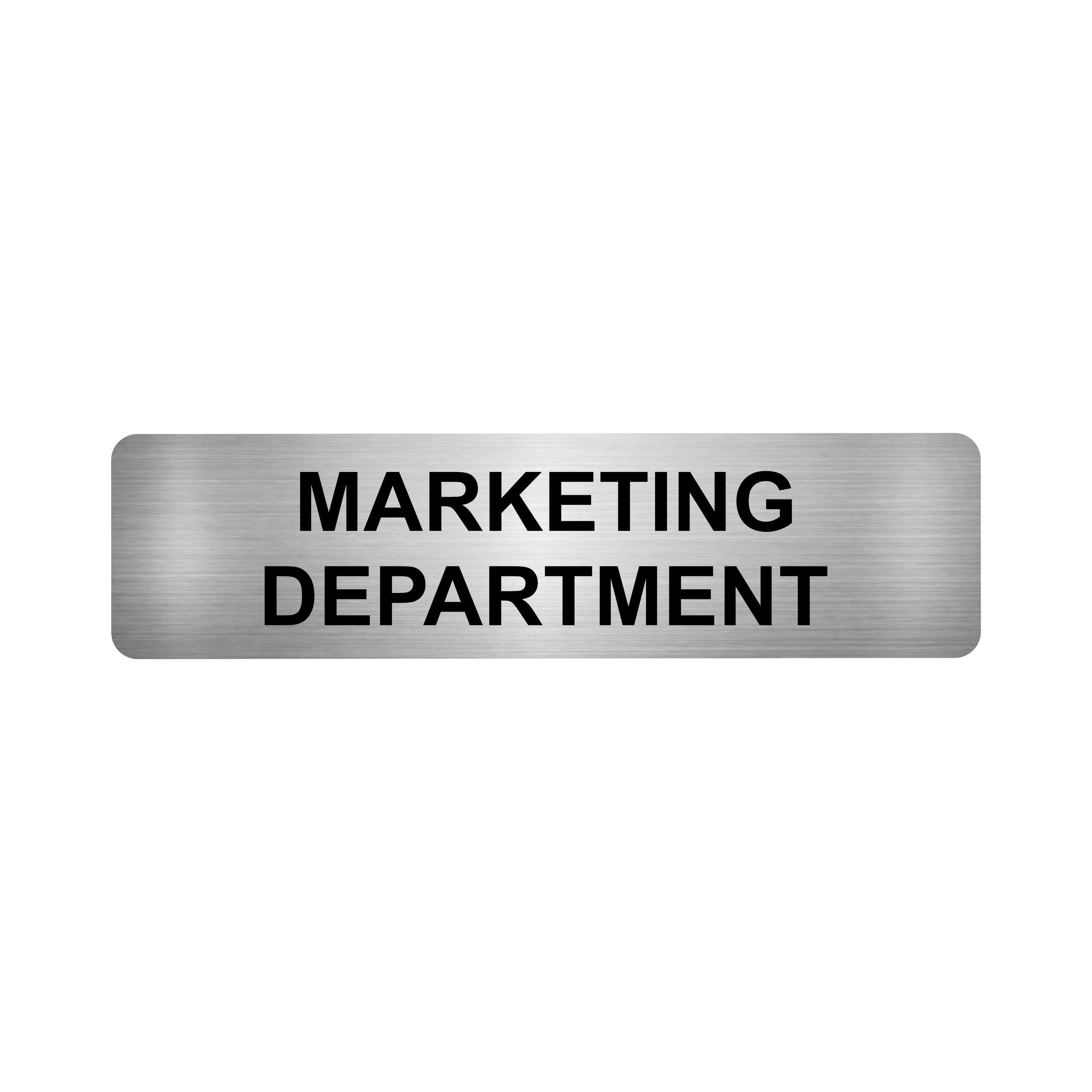 Marketing Department Sign