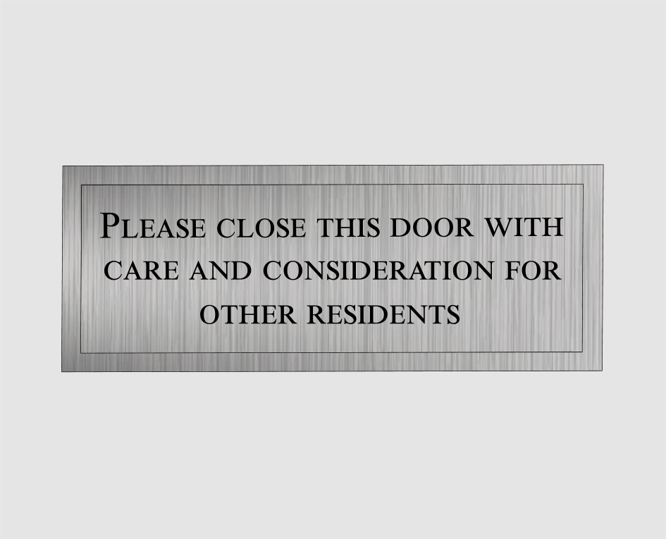 Please Close This Door Sign