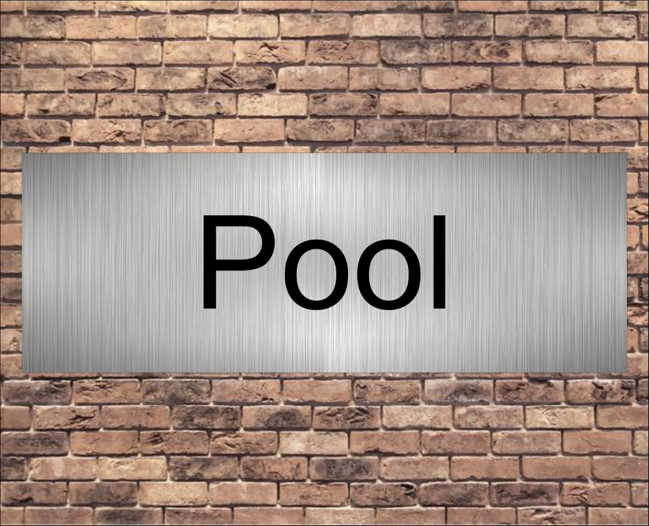 Swimming Pool Signs No Arrow
