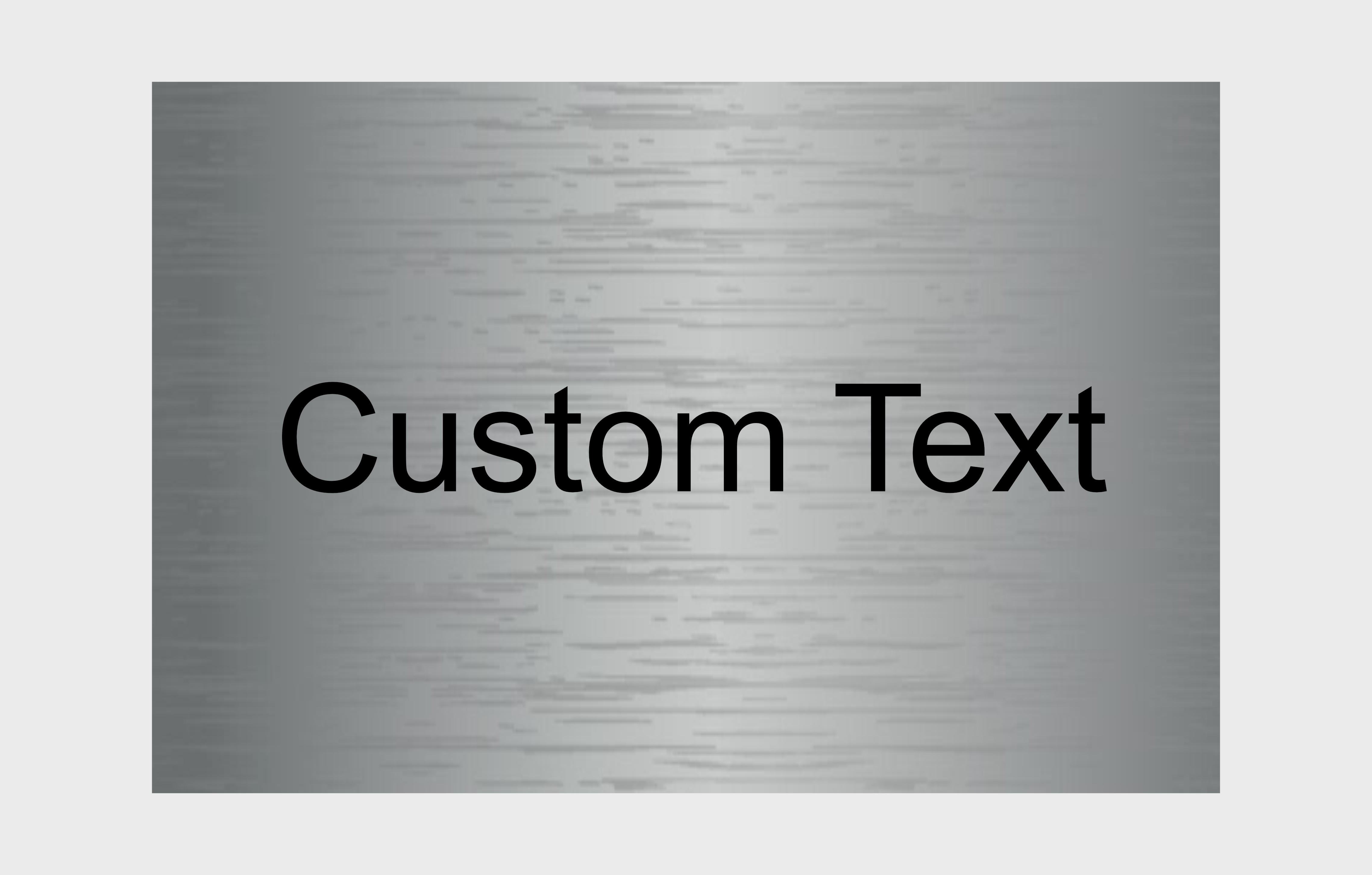 Custom Brushed Aluminium Signs