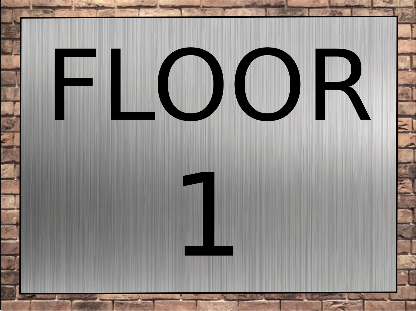 Apartment Floor Level Sign