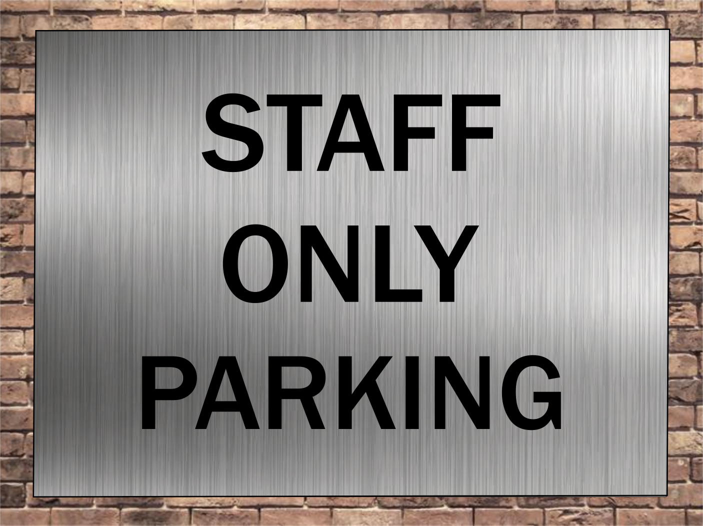 Staff Only Parking Signs