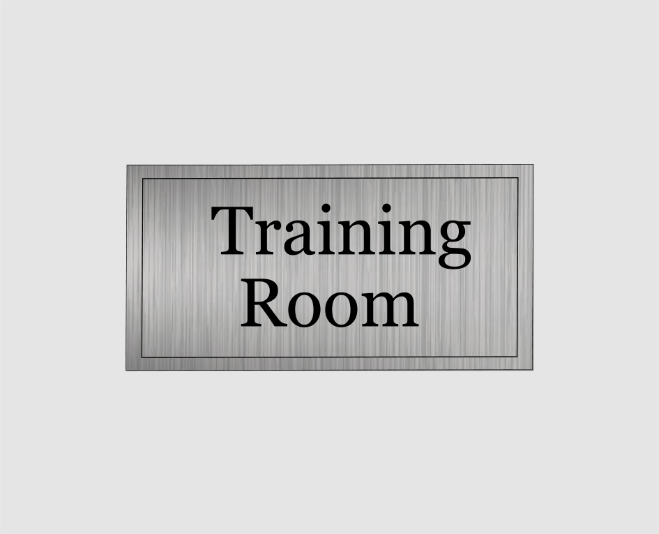 Training Room Door Signs