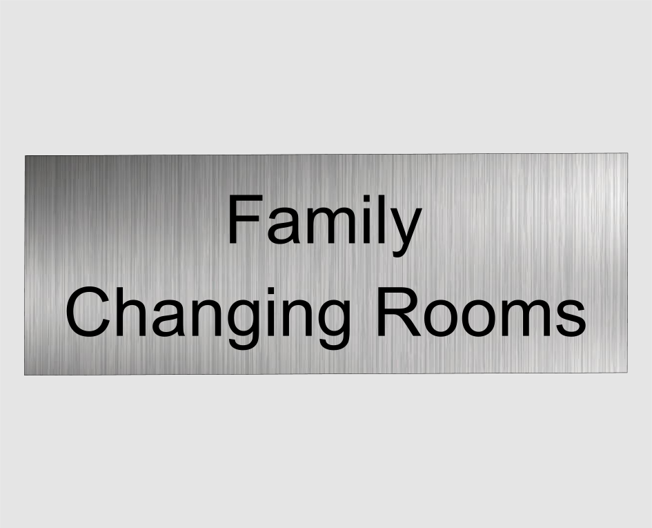 Family Changing Room Signs