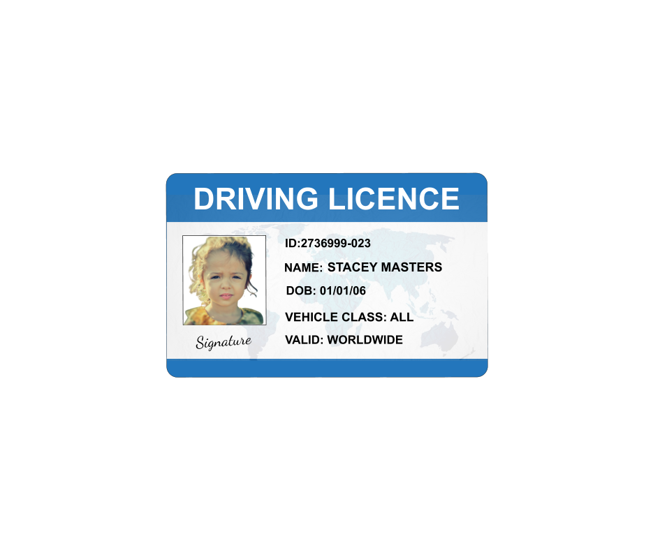 Toy Driving Licence