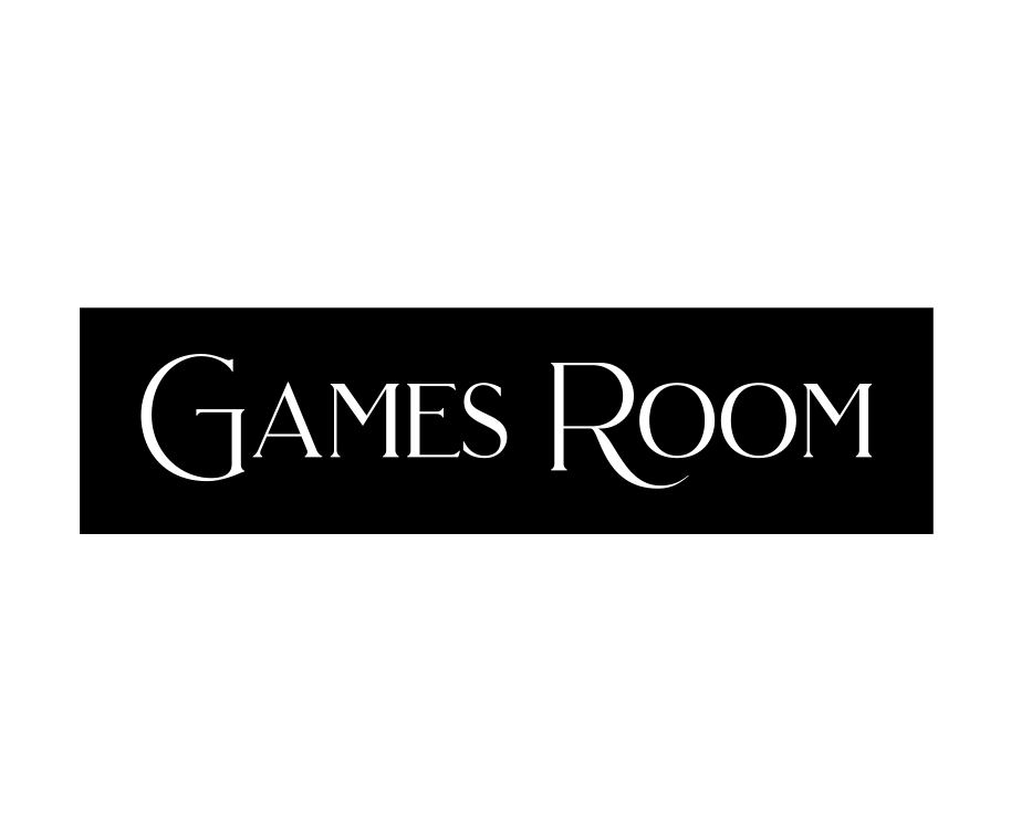Retro Games Room Sign
