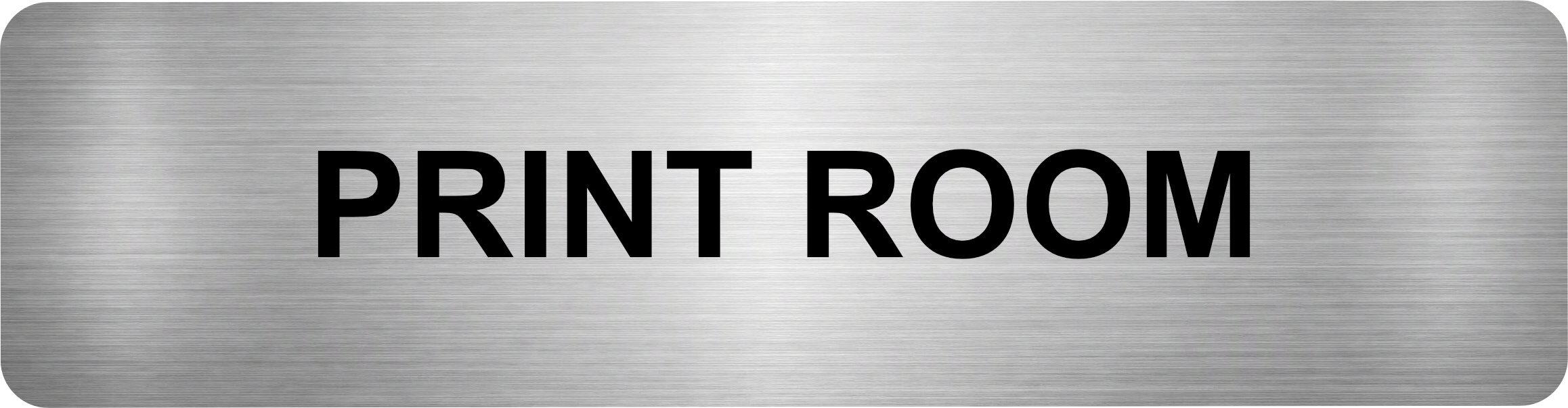 Print Room Aluminium Sign
