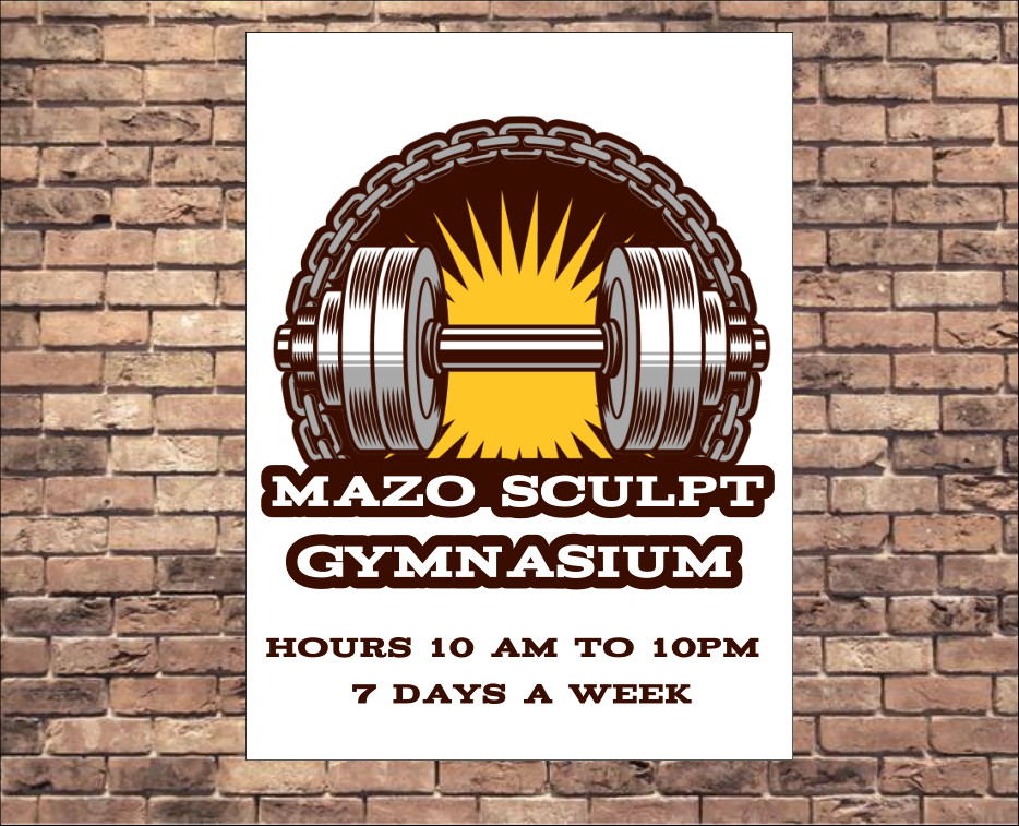 Personalised Gymnasium and Fitness Sign