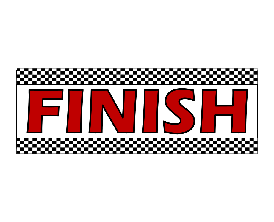 Start and Finish Signs For RC Racing