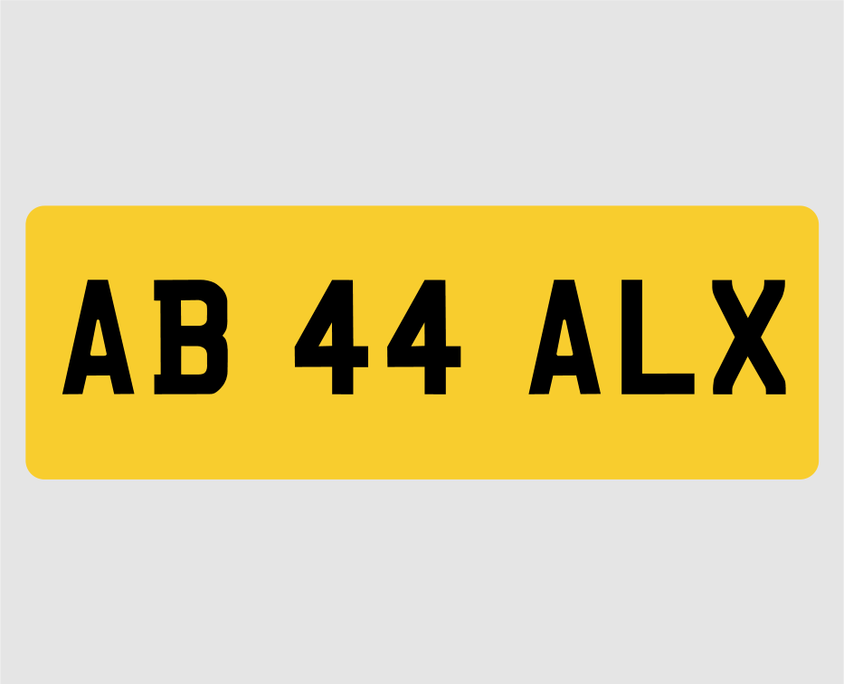 Number plate deals model